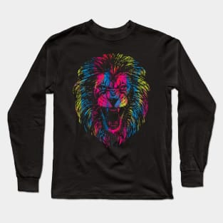 Vibrant Lion Long Sleeve T-Shirt